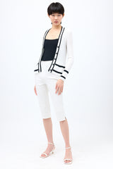 Chanel Rib Knit CC Cardigan