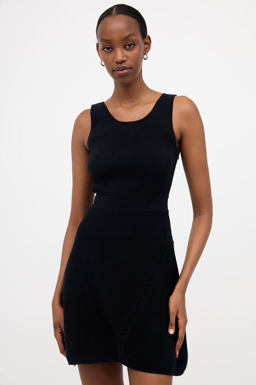 Chanel Rib Knit Panelled Dress