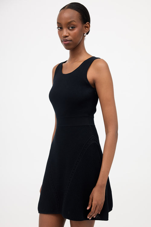 Chanel Rib Knit Panelled Dress