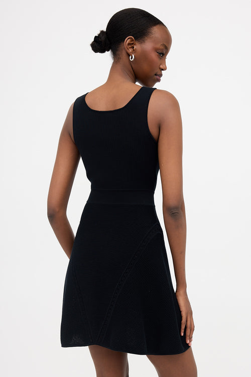 Chanel Rib Knit Panelled Dress