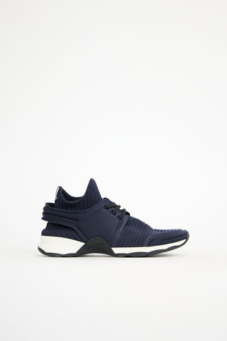 Chanel Ribbed CC Sock Sneaker