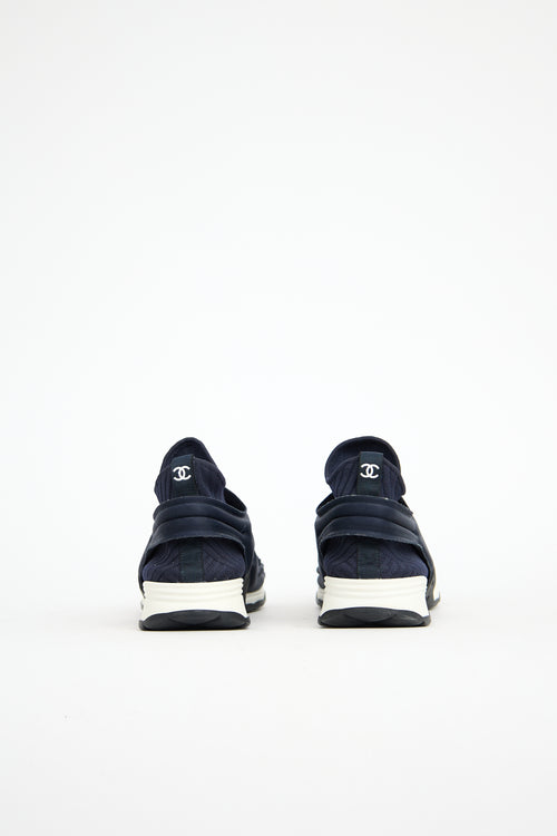 Chanel Ribbed CC Sock Sneaker