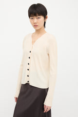 Chanel Ribbed CC Button Cardigan