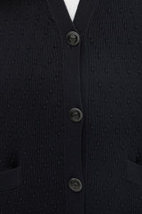 Chanel Ribbed Knit Long Cardigan