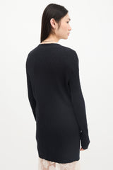 Chanel Ribbed Knit Long Cardigan
