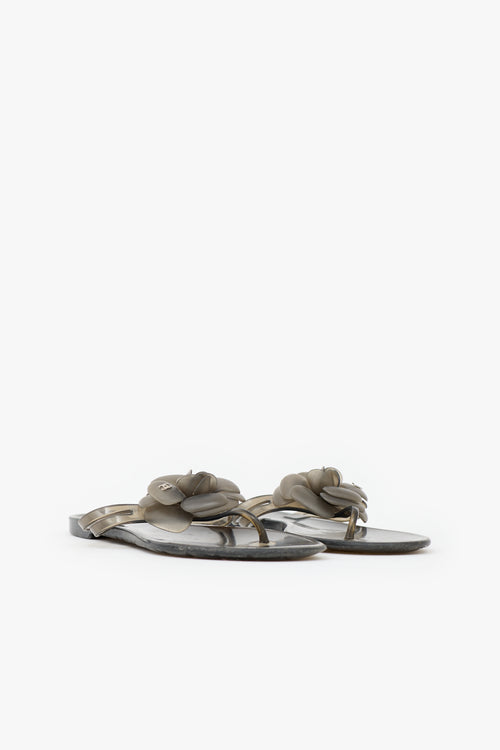 Chanel Rubber Camellia Sandal
