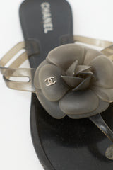 Chanel Rubber Camellia Sandal