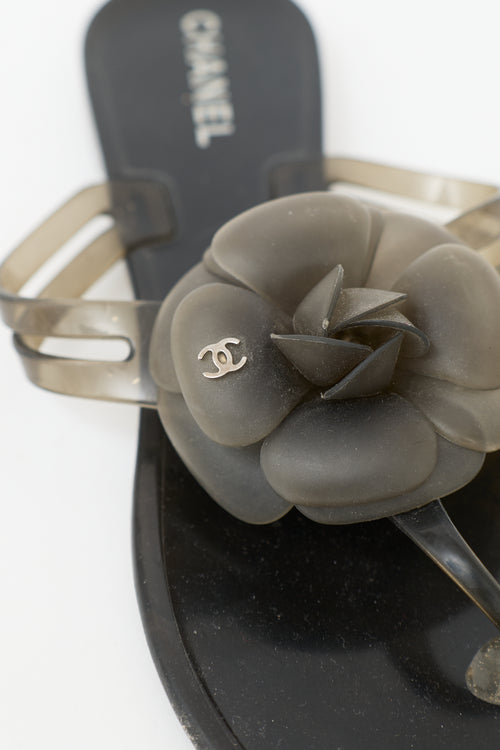 Chanel Rubber Camellia Sandal