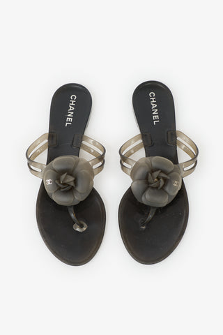 Chanel Rubber Camellia Sandal