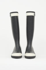 Chanel Rubber Logo Rain Boot