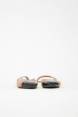 Chanel Embossed Leather CC Slingback Heel