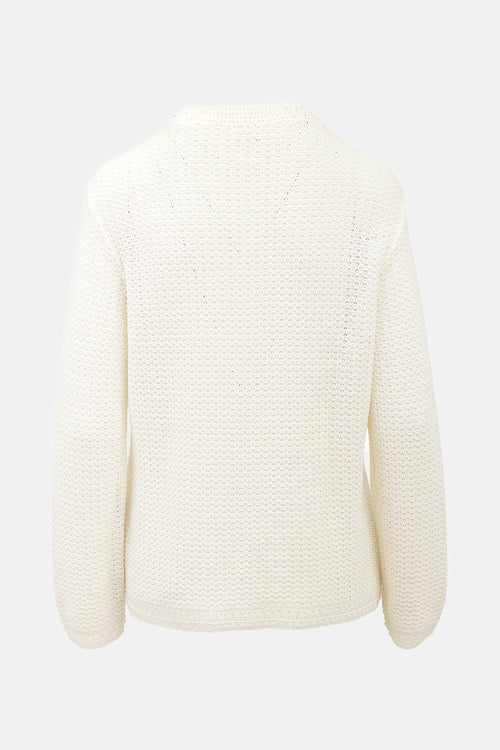 Chanel SS 2002 Beaded Crochet Sweater