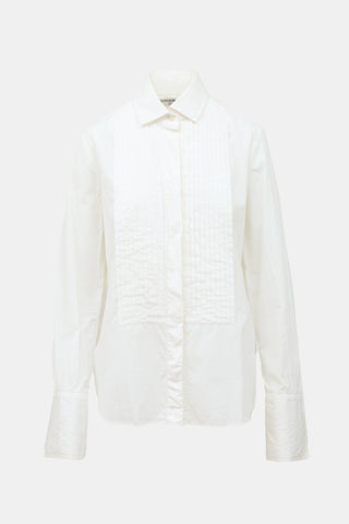 Chanel SS 2002 Poplin Pintuck Shirt