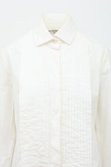 Chanel SS 2002 Poplin Pintuck Shirt