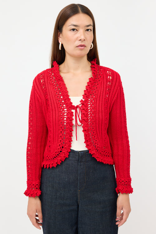 Chanel SS 2004 Crochet Cardigan