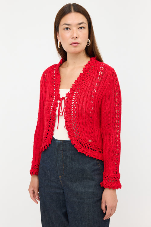 Chanel SS 2004 Crochet Cardigan