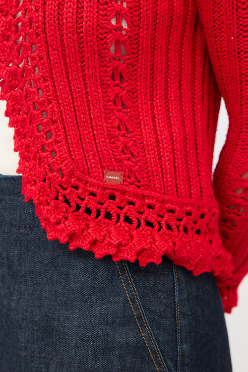 Chanel SS 2004 Crochet Cardigan
