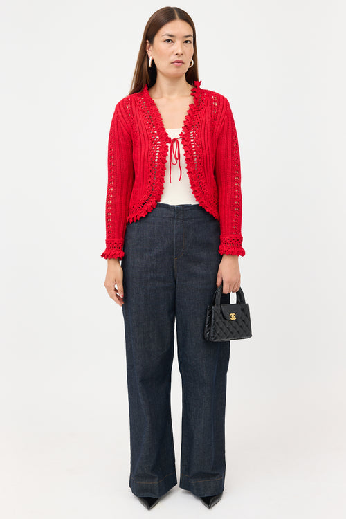 Chanel SS 2004 Crochet Cardigan