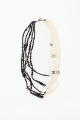 Chanel SS 2005 Two Tone Layered CC Necklace