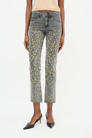 Chanel SS 2011 Distressed Slim Leg Jeans