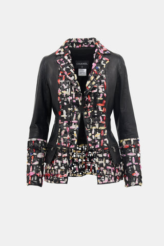 Chanel SS 2011 Leather Eyelet Jacket