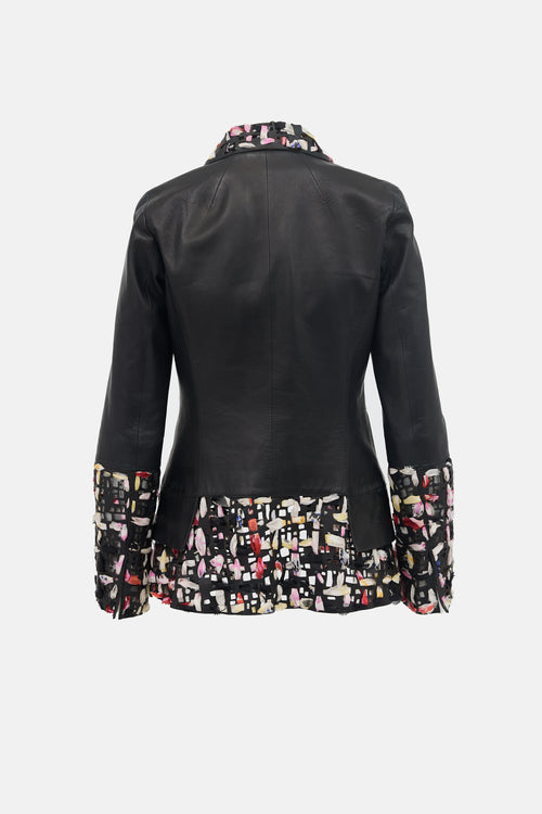 Chanel SS 2011 Leather Eyelet Jacket