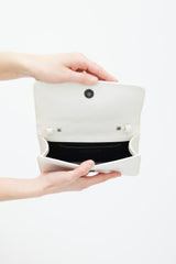 Chanel SS 2013 White & Silver Braided Chain Crossbody Bag