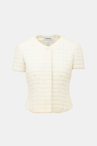 Chanel SS 2000 Quilted Short Sleeve Jacket