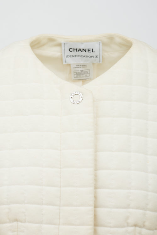 Chanel SS 2000 Quilted Short Sleeve Jacket
