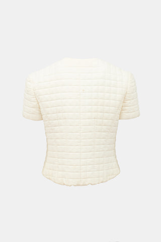 Chanel SS 2000 Quilted Short Sleeve Jacket