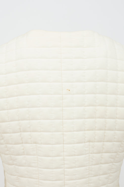 Chanel SS 2000 Quilted Short Sleeve Jacket