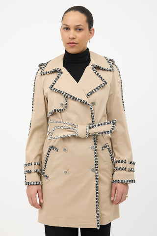 Chanel SS 2004 Embellished Trench Coat