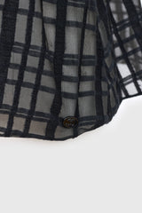 Chanel SS 2006 Sheer Checked Wrap Top
