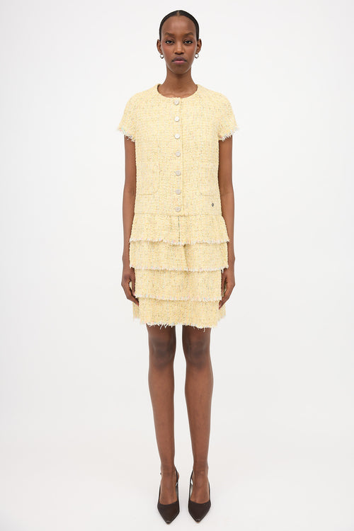 Chanel SS 2006 Tweed Tiered Dress