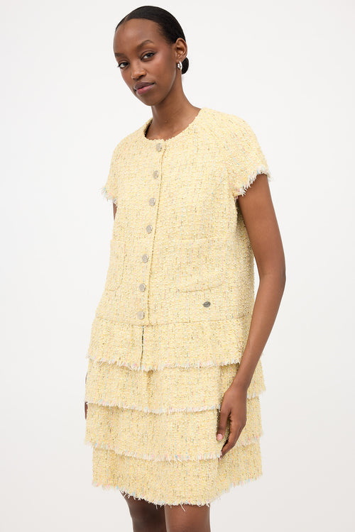 Chanel SS 2006 Tweed Tiered Dress