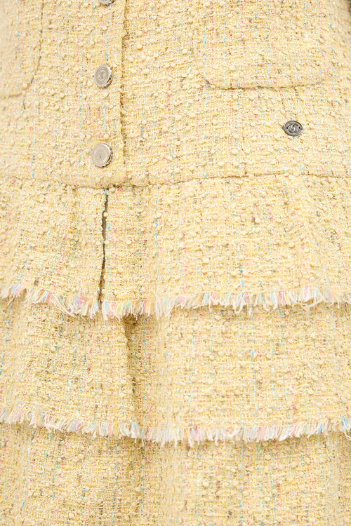 Chanel SS 2006 Tweed Tiered Dress