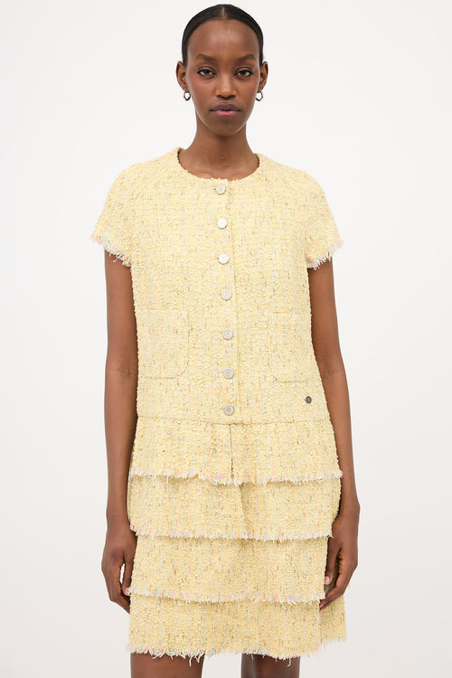 Chanel SS 2006 Tweed Tiered Dress