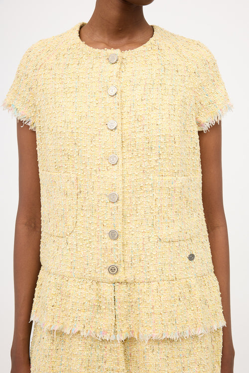 Chanel SS 2006 Tweed Tiered Dress
