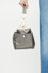 Chanel SS 2007 Grey & Cream Paris-Biarritz Bag