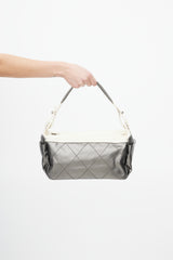 Chanel SS 2007 Grey & Cream Paris-Biarritz Bag
