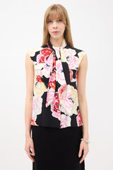 Chanel SS 2011 Camellia Printed Blouse