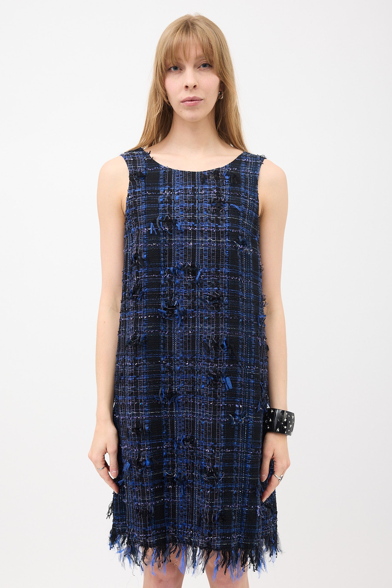 Chanel // SS 2014 Tweed Shift Dress VSP Consignment Chanel // SS 2014 Tweed Shift Dress VSP Consignment