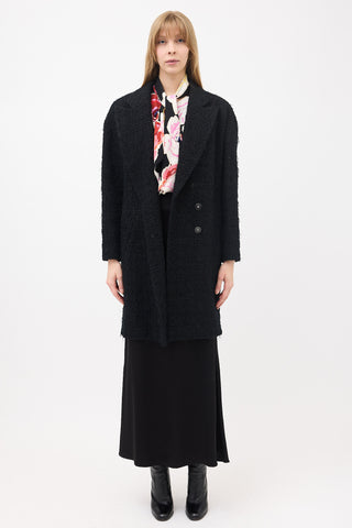 Chanel SS 2022 Fringe Tweed Coat