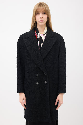 Chanel SS 2022 Fringe Tweed Coat