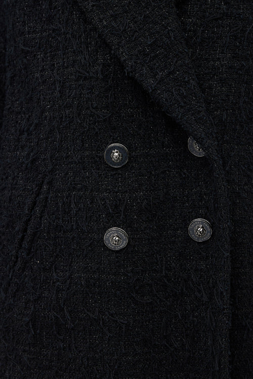 Chanel SS 2022 Fringe Tweed Coat