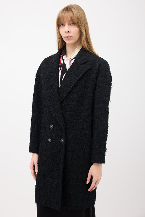 Chanel SS 2022 Fringe Tweed Coat