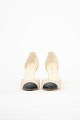 Chanel Satin CC D'Orsay Heel