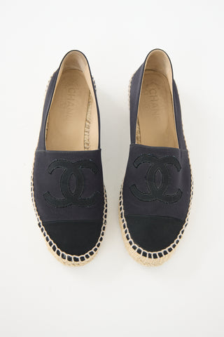 Chanel Satin CC Espadrille