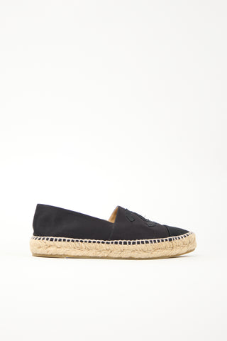 Chanel Satin CC Espadrille Flat