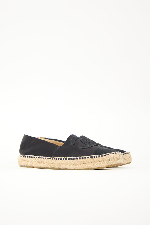 Chanel Satin CC Espadrille Flat